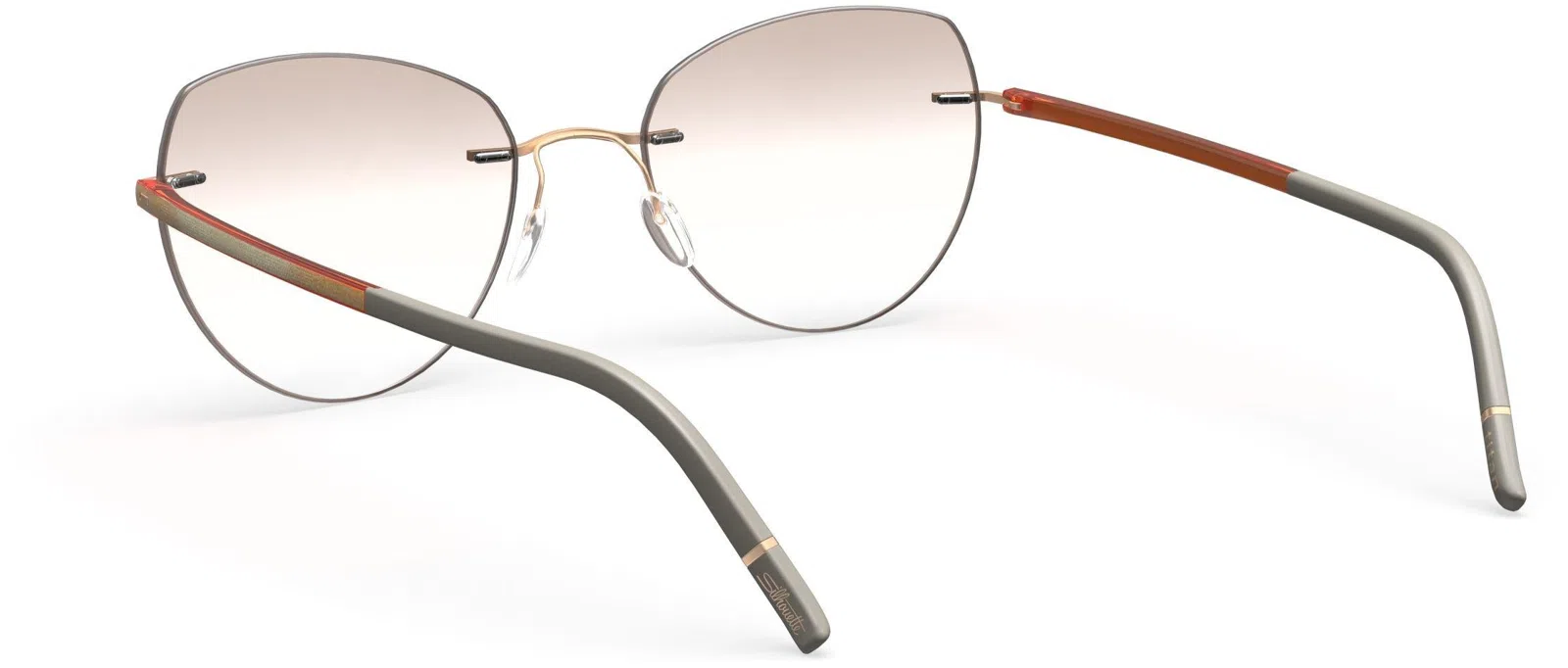Silhouette The Wave Color Groove Demo Rimless 5567 Eyeglasses - view 108